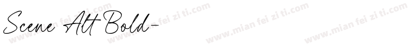 Scene Alt Bold字体转换